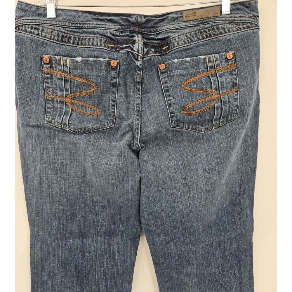 Seven7 Premium Denim Blue Jeans Womens 20 Stretch Casual‎ Pants 38x31